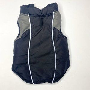 Simply Wag, dog size small black/grey winter vest w/reflective accents.